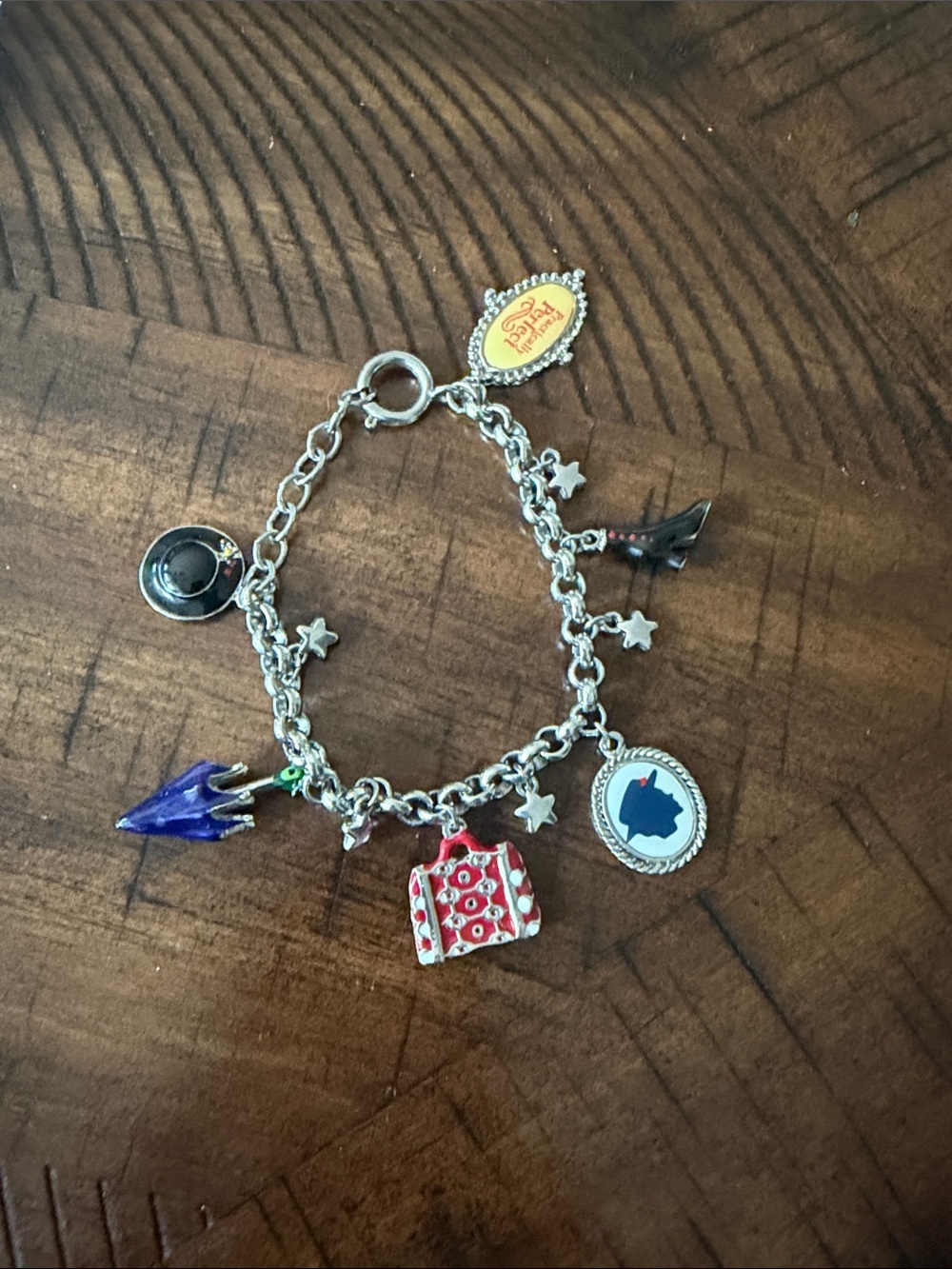 Disney Mary Poppins Silver-tone Charm Bracelet